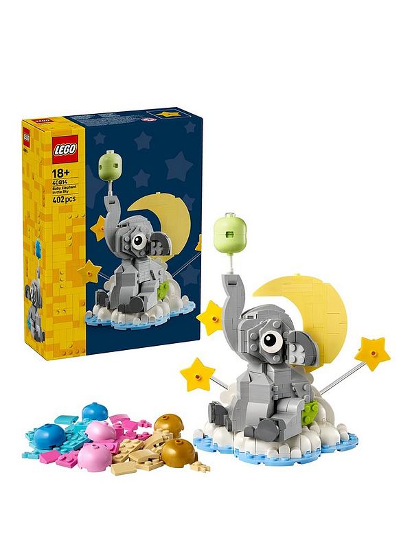 LEGO Iconic 40814 - Pui de elefant pe cer (402 piese)