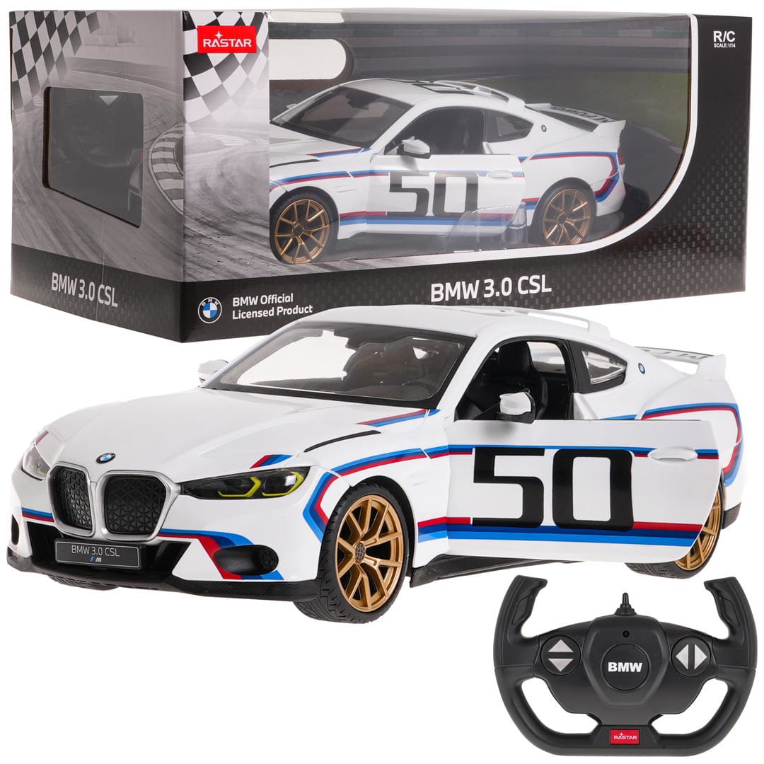 BMW 3.0 CSL #50 cu telecomanda - 1/14 Rastar