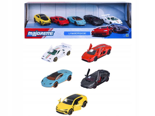Set 5 masinute metalice Lamborghini - 1/64 Majorette