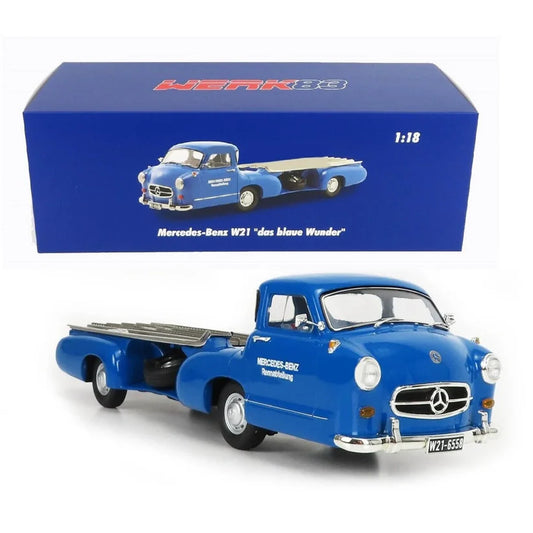 Set Transportor Mercedes Blue Wonder si Formula 1 Mercedes-Benz W196 1955 - 1/18 Werk83