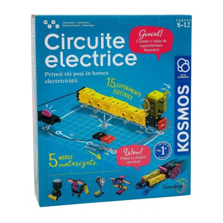 Joc educativ Kosmos STEM - Circuite electrice (15 experimente electrice)