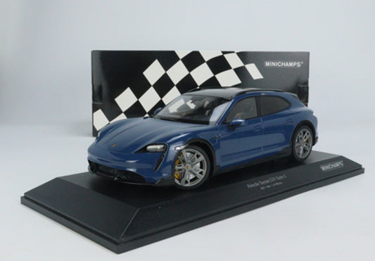 Porsche Taycan CUV Turbo S 2021 albastru 1/480pcs - 1/18 Minichamps