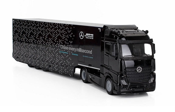 Transportor Mercedes-Benz Actros Formula 1 Mercedes #63 George Russell - 1/43 Bburago