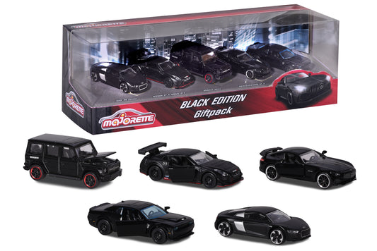 Set 5 masinute metalice Majorette Black Edition - 1/64 Majorette