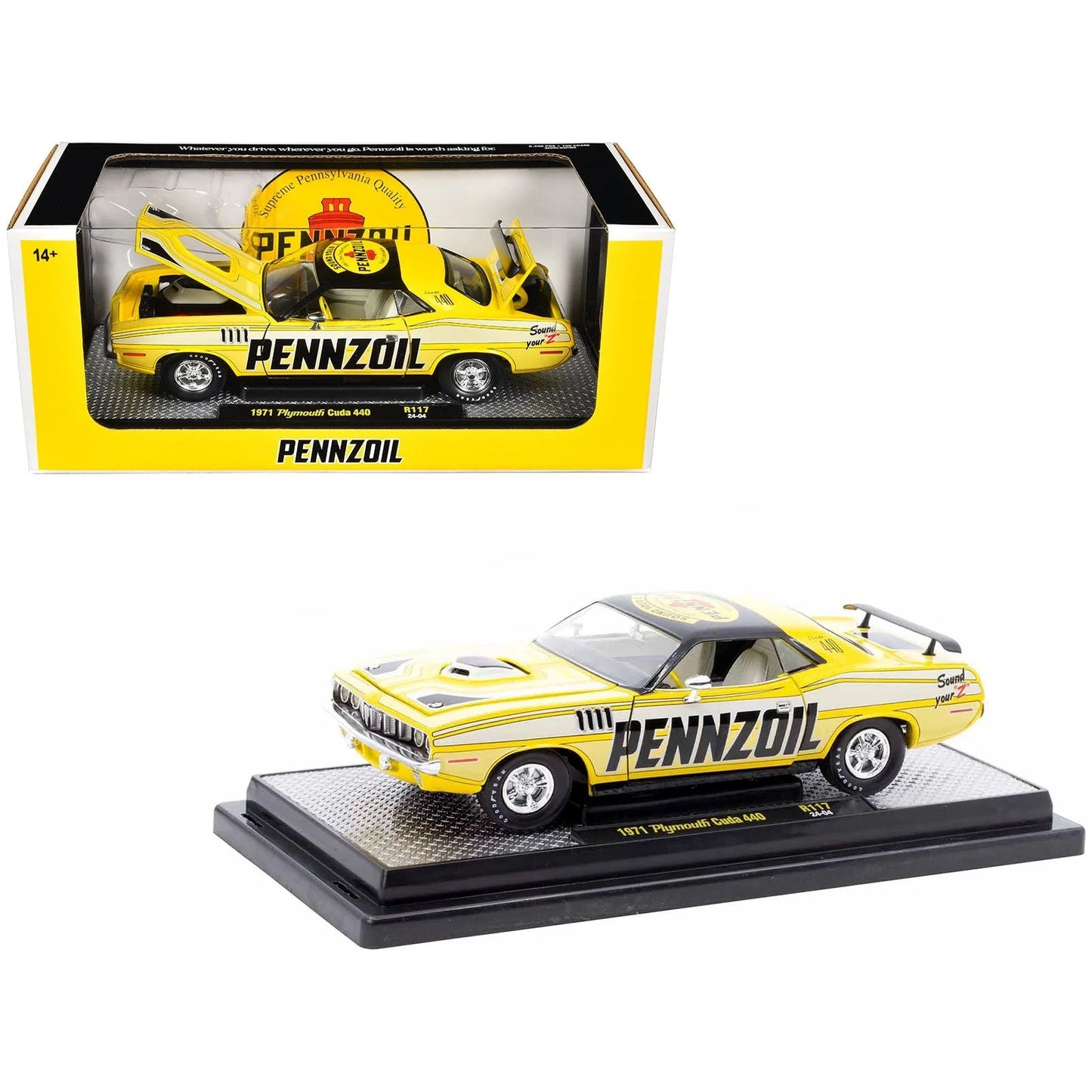 Plymouth Cuda 440 1971 - 1/24 M2 Machines
