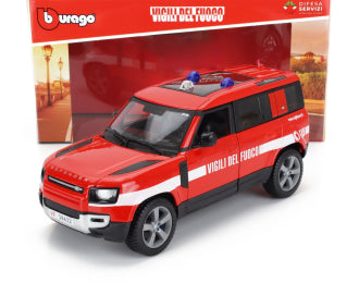 Land Rover Defender 110 2022 Vigili Del Fuoco - 1/24 Bburago