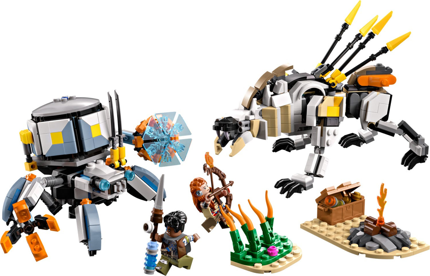 LEGO Horizon Adventures 77037 - Aloy si Varl vs. Shell-Walker si Sawtooth (768 piese)