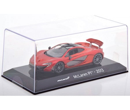 McLaren P1 2013 portocaliu cu vitrina plexiglass - 1/43 Altaya