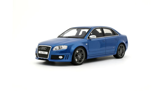 Audi RS4 B7 Sedan albastru - 1/18 Otto Mobile