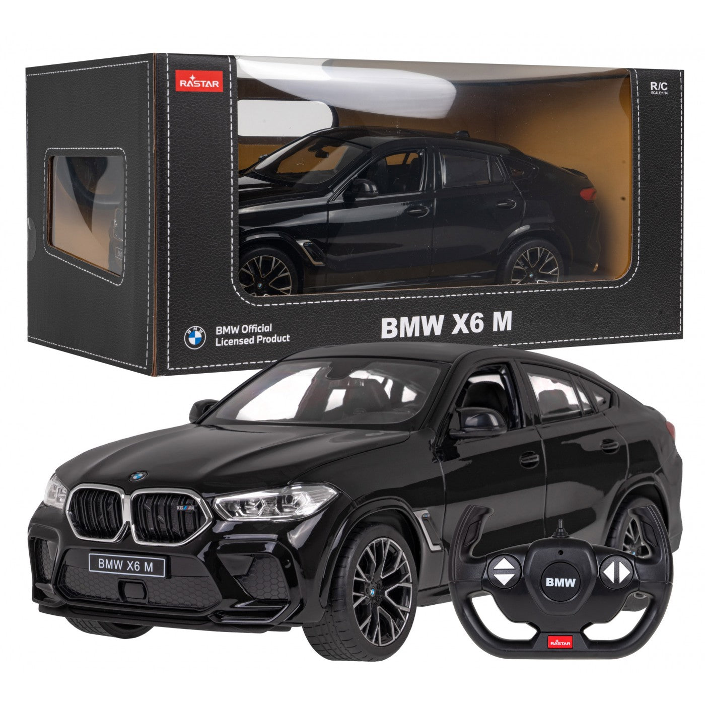 BMW X6 M negru cu telecomanda - 1/14 Rastar