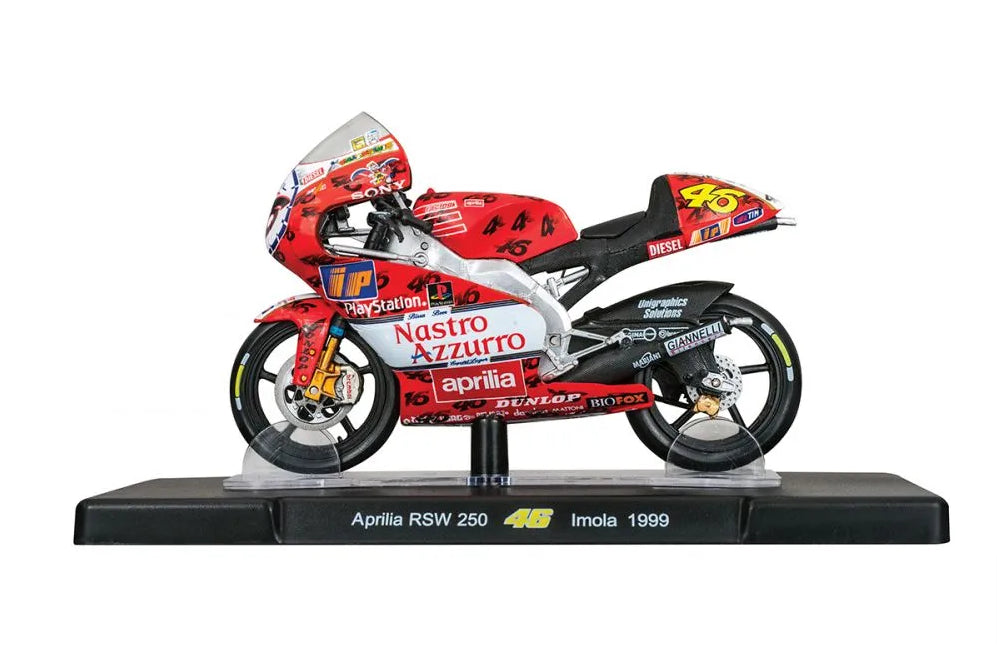 Motocicleta Aprilia RSW 250 Imola 1999 - 1/18 Altaya