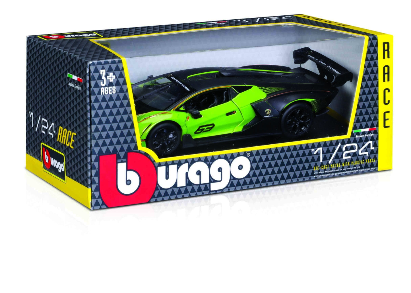 Lamborghini Essenza SCV12 negru/verde 2020 - 1:24 Bburago