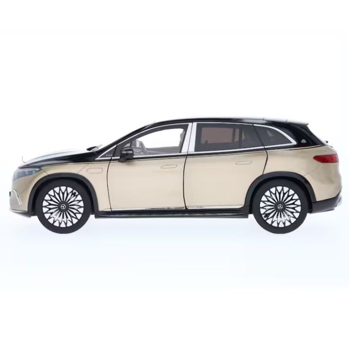 Mercedes-Maybach EQS 680 SUV 2024 obsidian black / kalaharigold metallic - 1/18 NZG