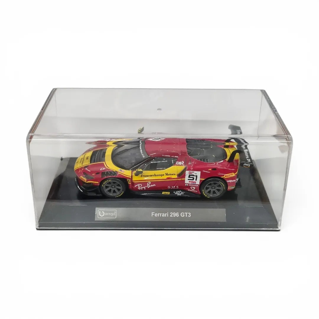 Ferrari 296 GT3 #51 cu vitrina plexiglass - 1/43 Bburago