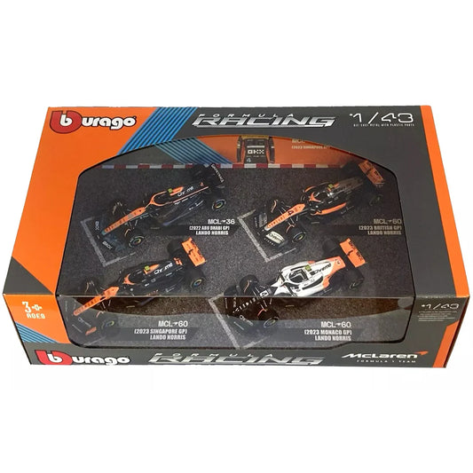 Set 4 machete Formula 1  #4 Lando Norris McLaren 2022-2023 - 1/43 Bburago
