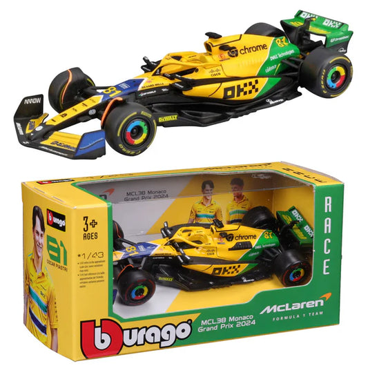 Formula 1 McLaren MCL38 Monaco Grand Prix 2024 #81 - 1/43 Bburago