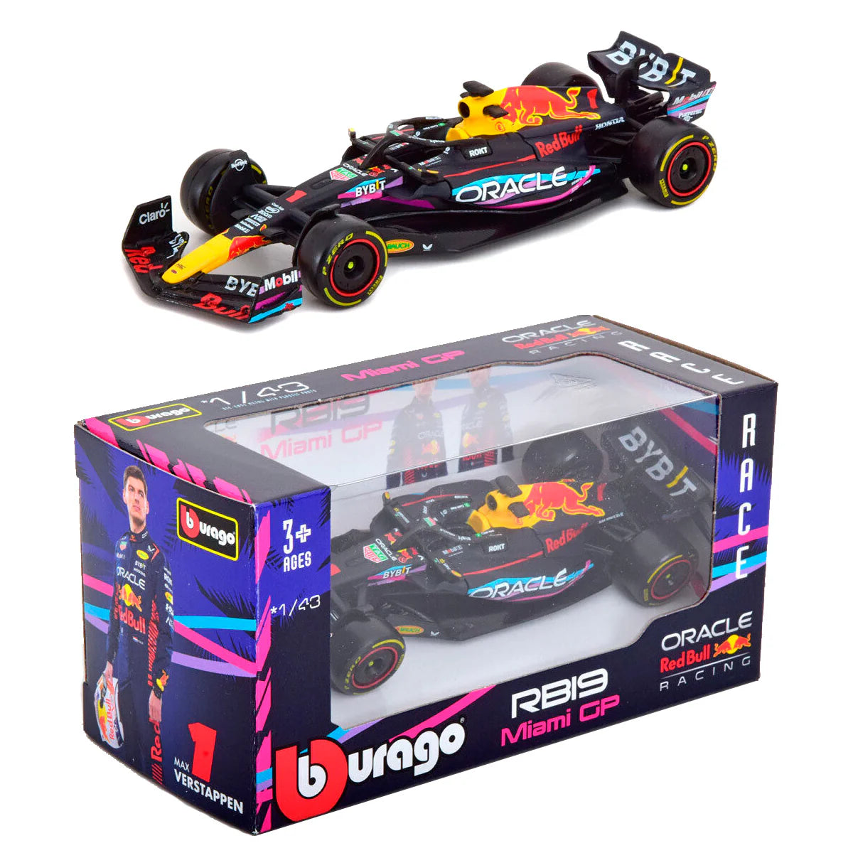 Formula 1 Red Bull RB19 #1 Verstappen Miami GP 2023 - 1/43 Bburago