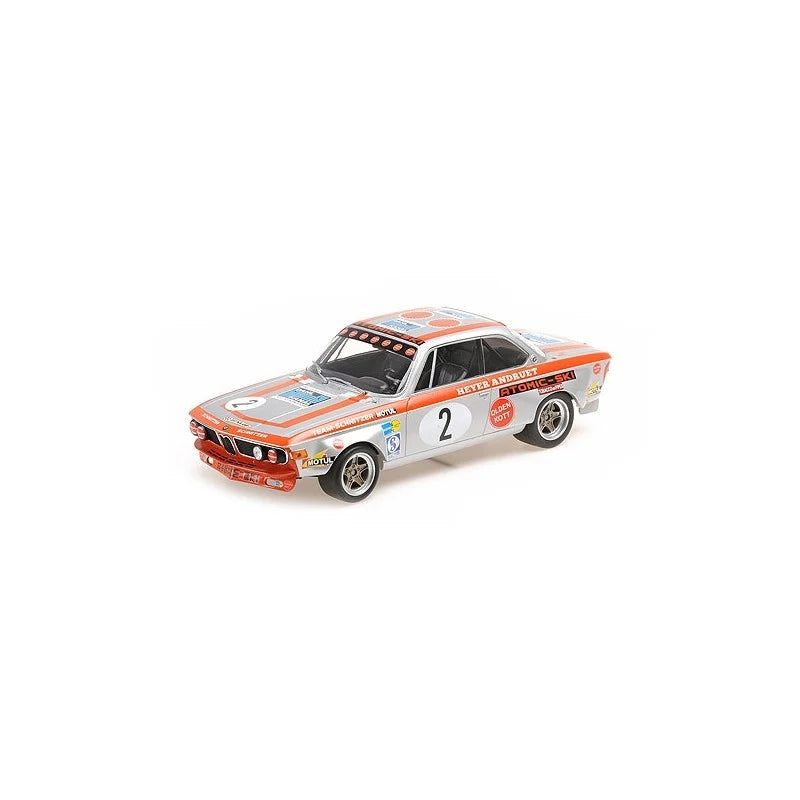BMW 2800 CS Team Schnitzer-Motul Fitzpatrick/Heyer/Stommelen Winners GP Tourenwagen Nurburgring 1972 No.2  1/300pcs - 1/18 Minichamps