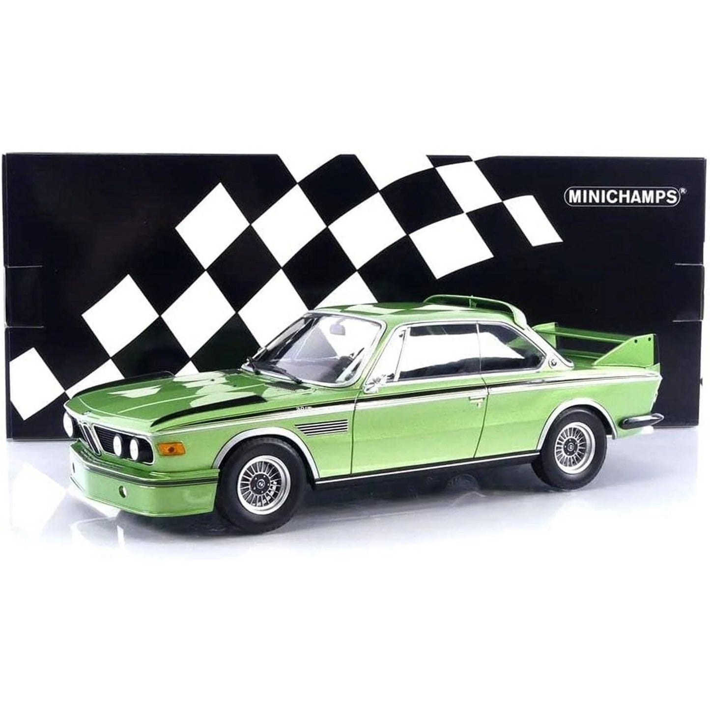 BMW 3.0 Csl 1973 verde 1/450 piese - 1/18 Minichamps