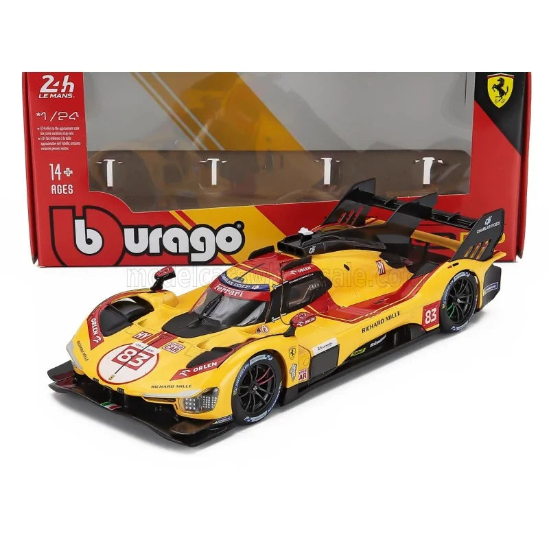 Ferrari 499P 24h LMS Hypercar 2025 Le Mans Champion #83 - 1/24 Bburago