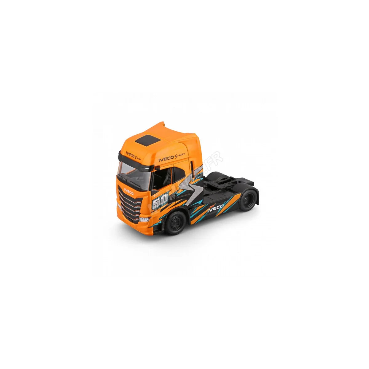 Camion Cap Tractor Iveco S-Way portocaliu - 1/43 Bburago