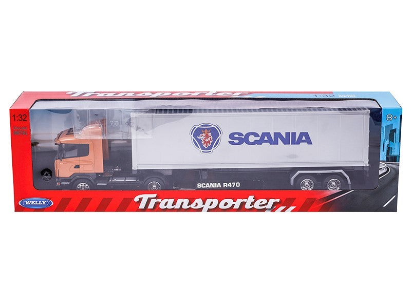 Camion Cap Tractor Scania cu remorca - 1/32 Welly