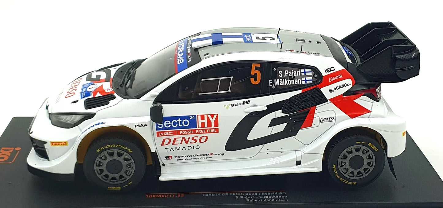Toyota GR Yaris Rally1 Hybrid #5 Rally Finland 2024 - 1/18 Ixo Models