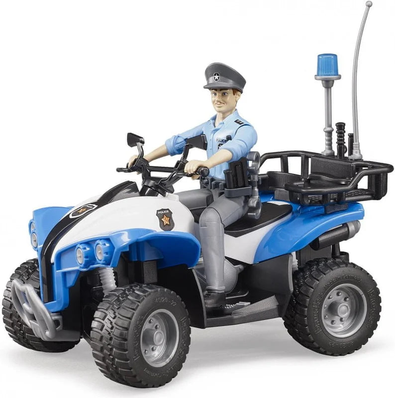 ATV de politie cu figurina politist, Bruder 63010