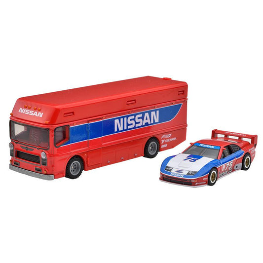 Set 2 masinute - Camion Euro Hauler si Nissan 300 ZX GTS - 1/64 Hot Wheels Premium