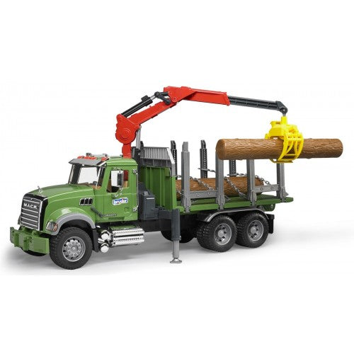 BRUDER 02824 - Camion forestier Mack cu macara