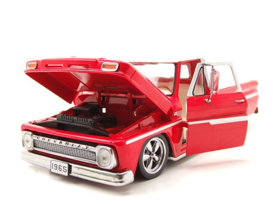 Chevrolet C-10 Styleside Pickup Lowrider red 1965 - 1/18 Sun Star