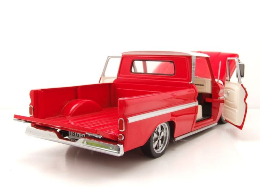 Chevrolet C-10 Styleside Pickup Lowrider red 1965 - 1/18 Sun Star