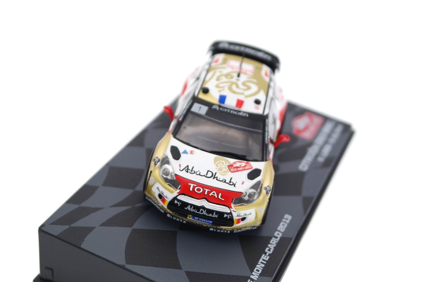 Citroen DS3 WRC S.Loeb - D.Elena Rallye Monte-Carlo 2013 #1 cu vitrina plexiglass - 1/43 Altaya