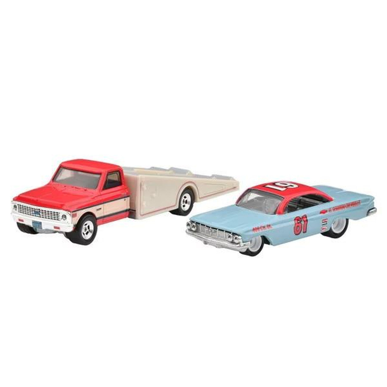 Set 2 masinute Chevy Ramp Truck 1972 si Impala 1961 - 1/64 Hot Wheels Premium