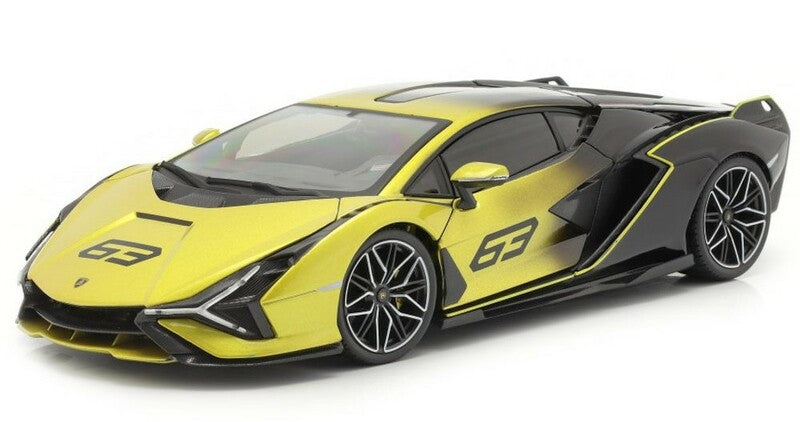 Lamborghini Sian galben/negru - 1/18 Bburago
