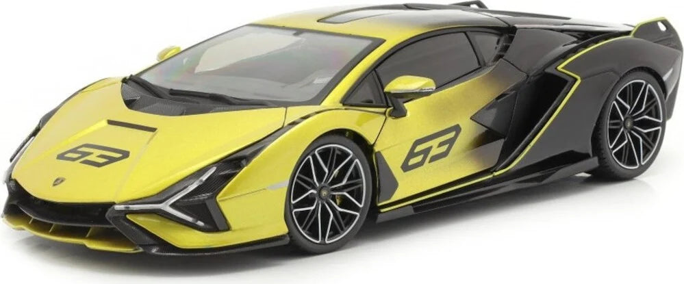 Lamborghini Sian galben/negru - 1/18 Bburago