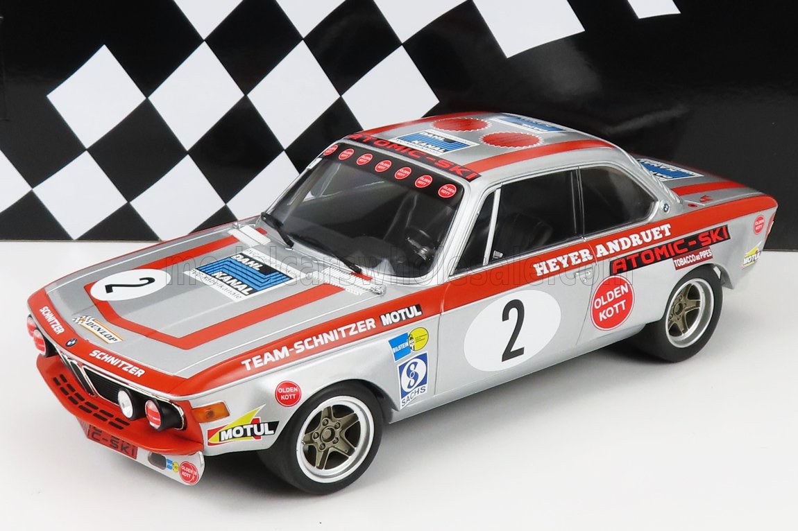BMW 2800 CS Team Schnitzer-Motul Fitzpatrick/Heyer/Stommelen Winners GP Tourenwagen Nurburgring 1972 No.2  1/300pcs - 1/18 Minichamps