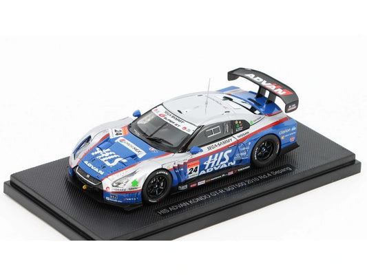 Nissan Skyline His Advan Kondo GT-R SGT500 2010 Rd.4 Sepang #24 cu vitrina plexiglass - 1/43 Ebbro