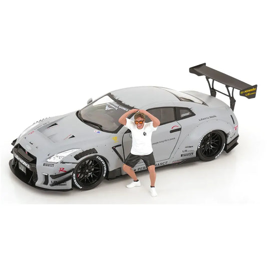Nissan GT-R R35 LBWK Bodykit type 2.0 cu figurina - 1/18 Solido