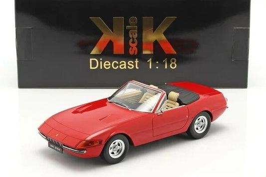 Ferrari 365 GTS/4 1971 rosu cu interior crem - 1/18 KKScale
