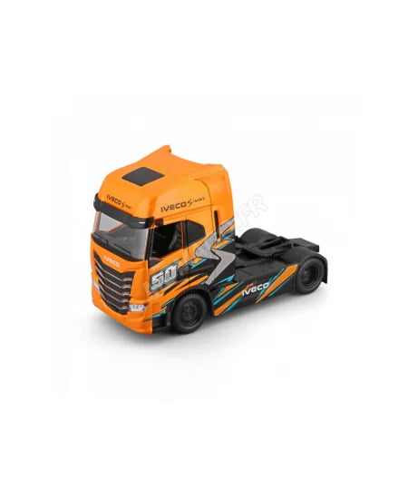 Camion Cap Tractor Iveco S-Way portocaliu - 1/43 Bburago