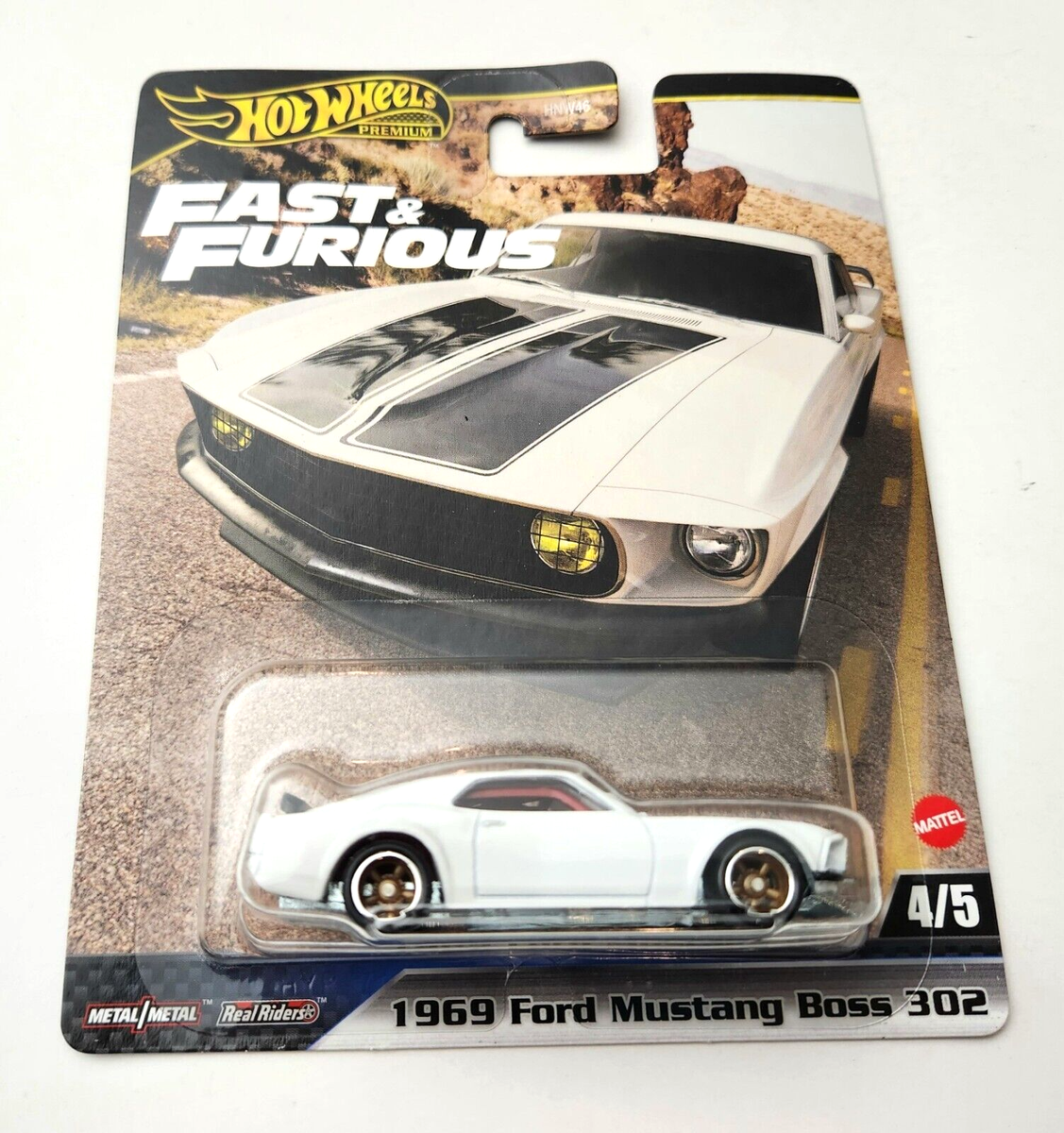 Masinuta metalica Ford Mustang Boss 302 1969 - 1/64 HW Premium