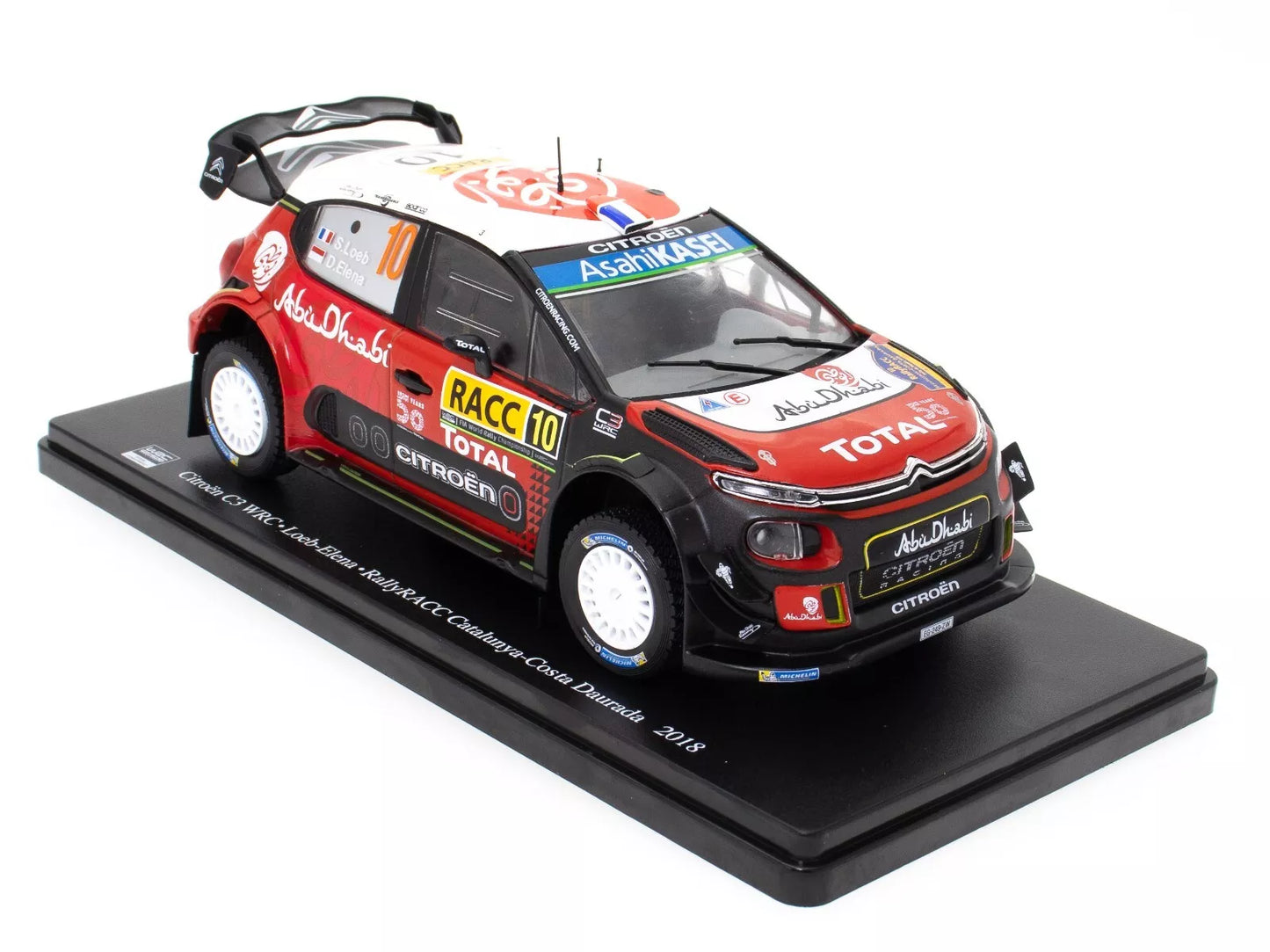 Citroen C3 WRC Loeb-Elena Rally RACC Catalunya-Costa Daurada 2018 #10 - 1/24 Altaya