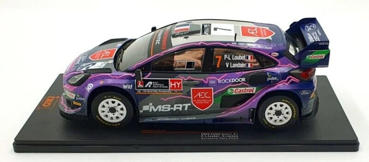 Ford Puma Rally1 #7 Acropolis Rally 2022 - 1/18 Ixo Models