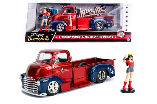 Chevy Pickup 1952 Wonder Woman - 1/24 Jada