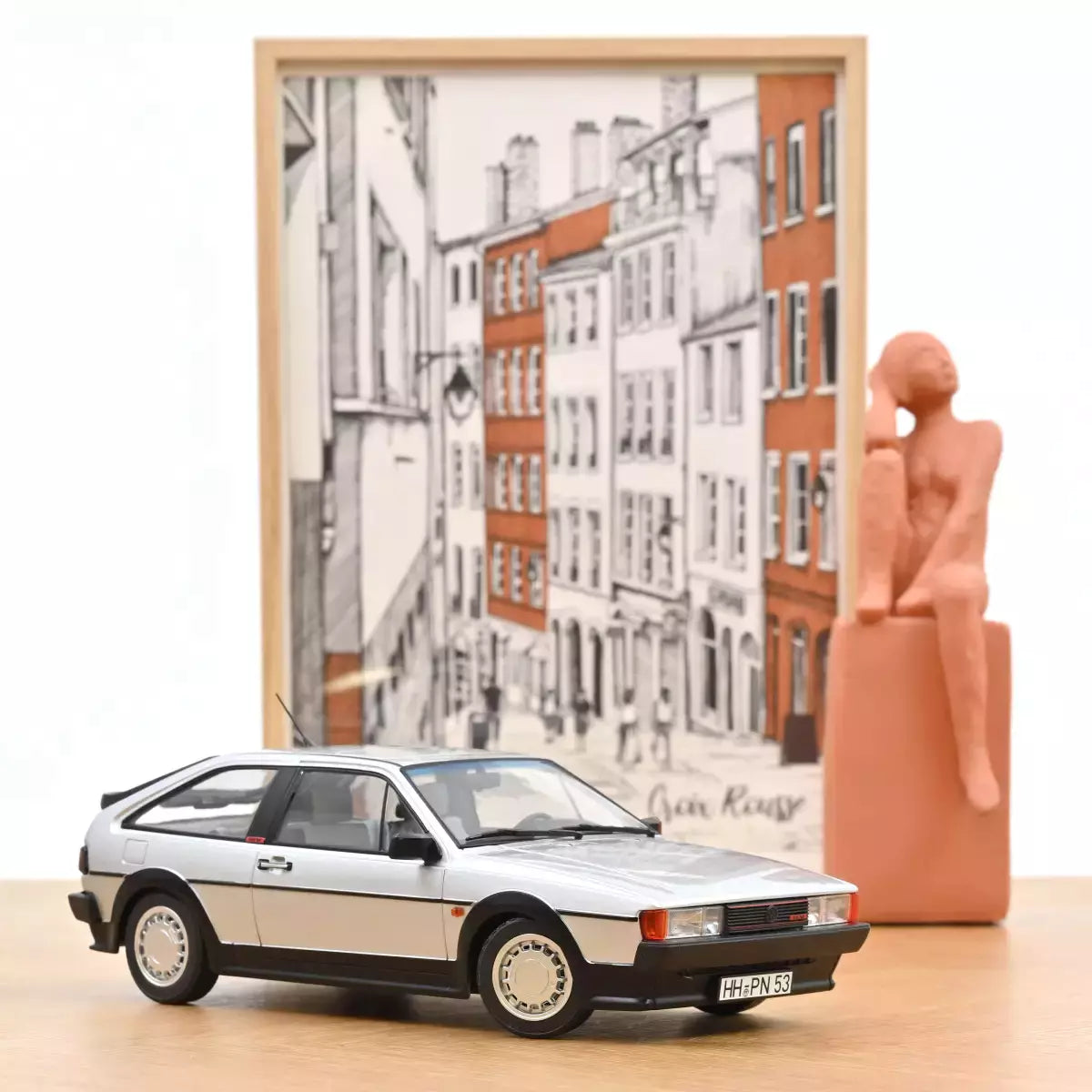VW Scirocco GTX 16v 1988 flash silver - 1/18 Norev