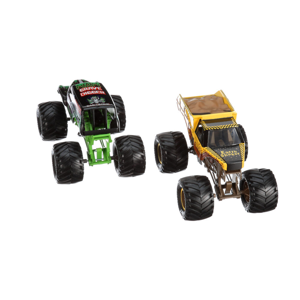 Set 2 masini Monster Jam - Grave Digger si Earth Shaker 1/64