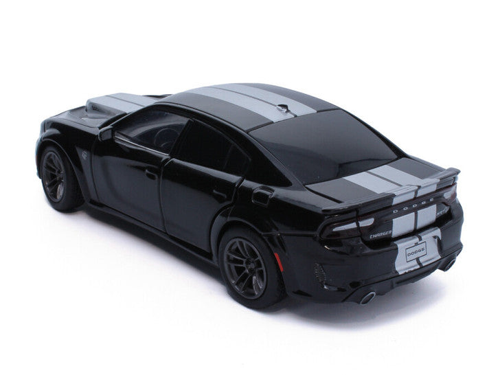 Dodge Charger negru cu dungi argintii - 1/32 Tayumo