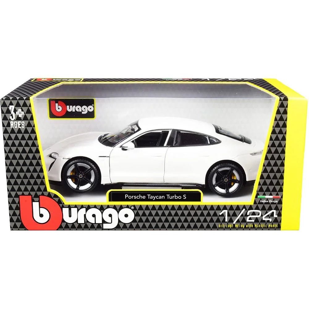 Porsche Taycan Turbo S alb - 1/24 Bburago