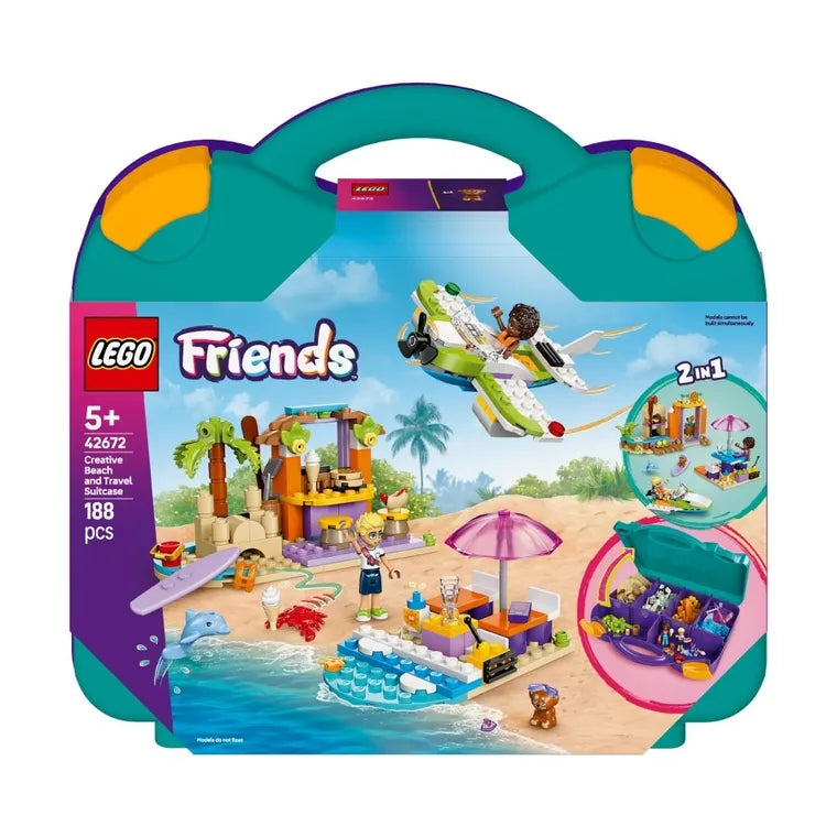 LEGO Friends 42672 - Valiza creativa de plaja si calatorie (188 piese)